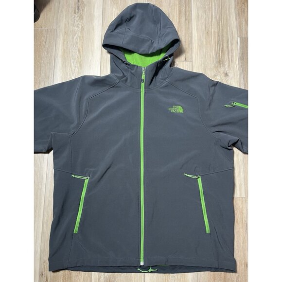 The North Face Soft Shell Hiking Fleece Lined Gray Jacket - Men Size XL - Picture 5 of 16